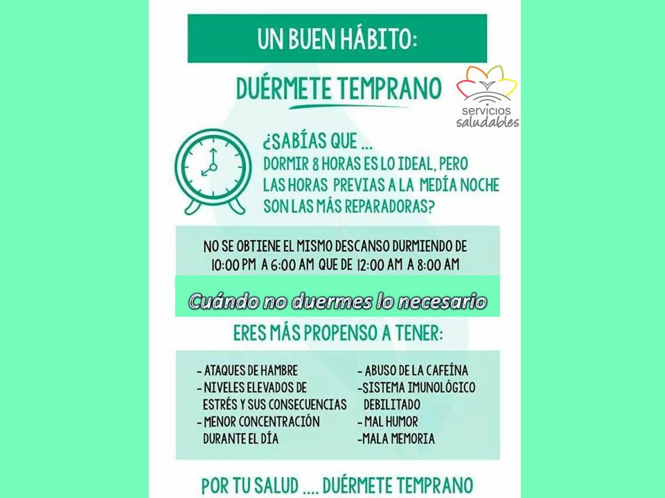 ¿Sabías que... las horas previas a la media noche son las más reparadoras?
