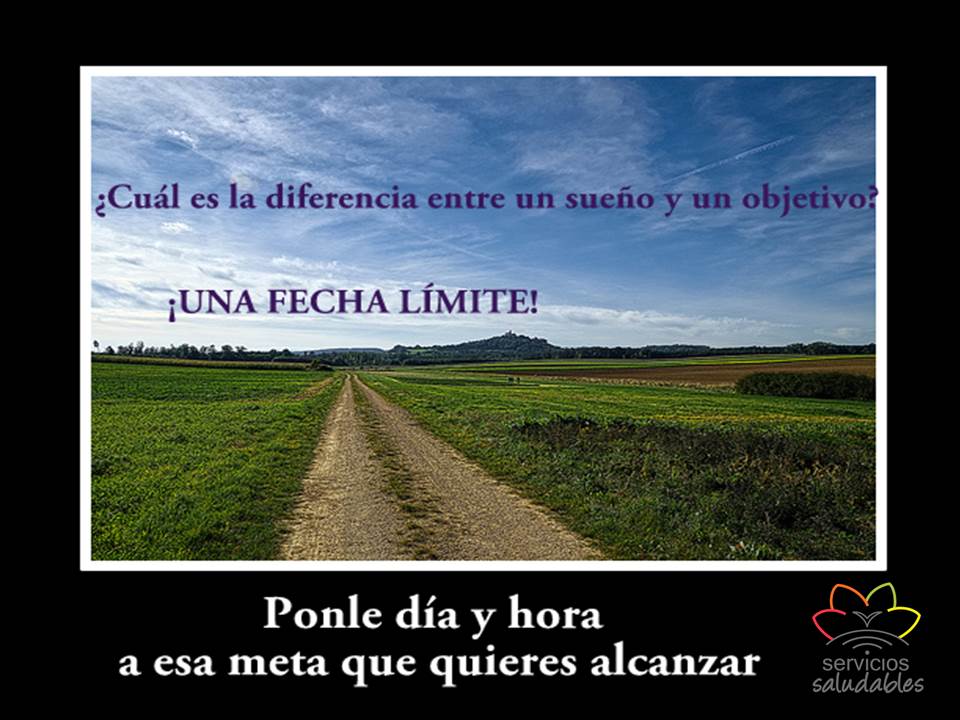 ¿Cuál es la diferencia entre un sueño y un objetivo? 