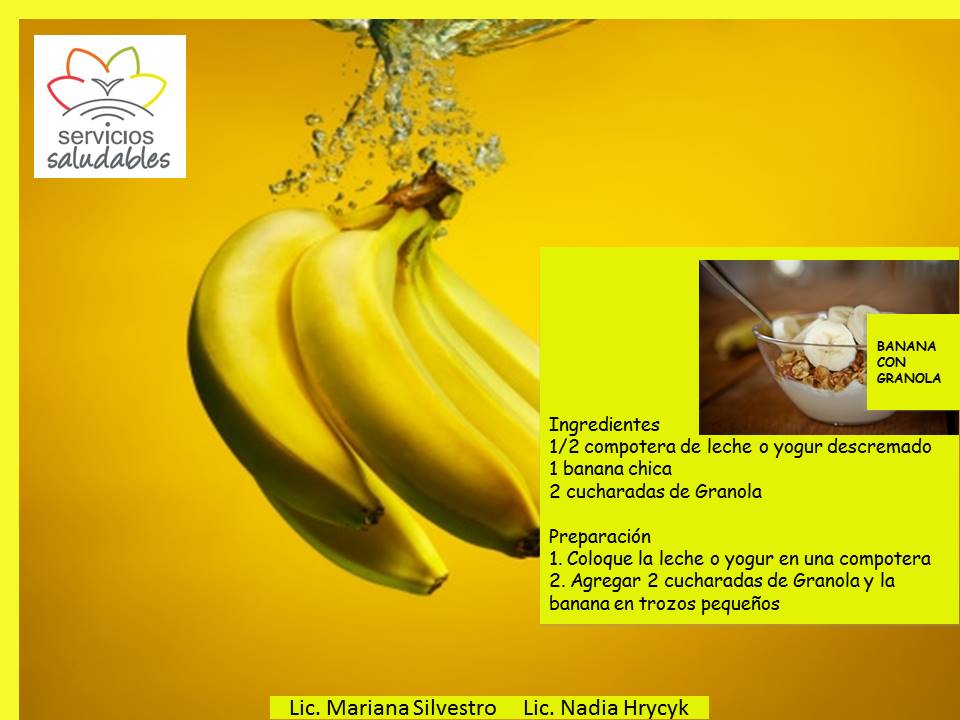 ¿Sabías que... es recomendable comer una Banana por día?