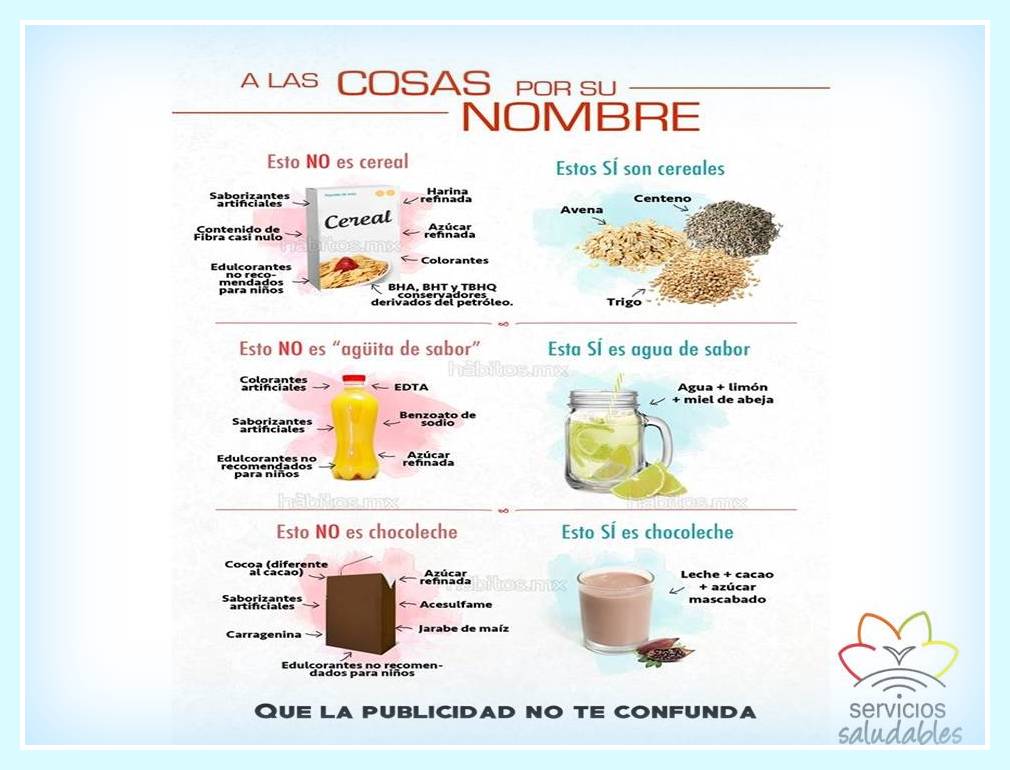 ¿SABÍAS QUÉ... MUCHAS VECES LA PUBLICIDAD ALIMENTARIA NOS ENGAÑA?