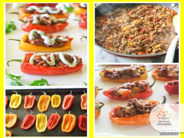 Lunes Saludable con Morrones rellenos Lunes Saludable con Morrones rellenos