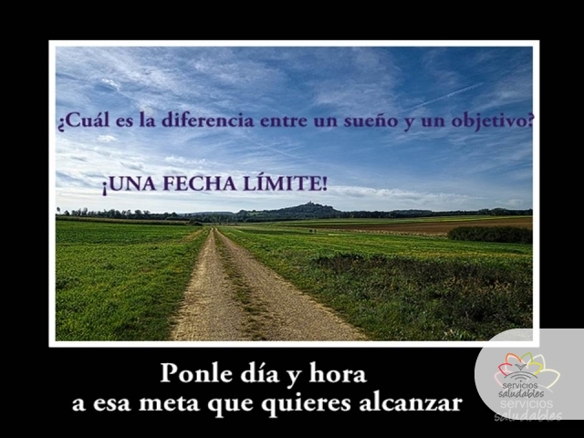 ¿Sabiás qué... existe una gran diferencia entre un sueño y un objetivo?