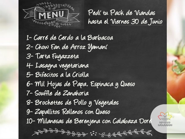 Ya podes pedir tus viandas saludables a domicilio
